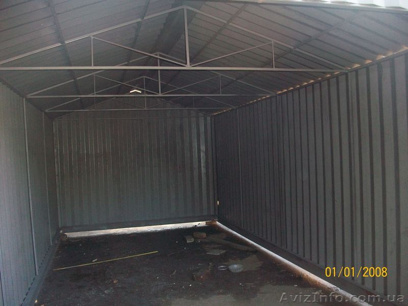  гараж металлический - <ro>Изображение</ro><ru>Изображение</ru> #1, <ru>Объявление</ru> #46281