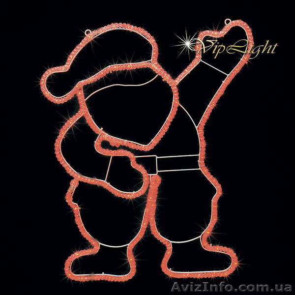 Светодиодный дед мороз LED-XM(FR)-2D-CK001-R-240V - <ro>Изображение</ro><ru>Изображение</ru> #1, <ru>Объявление</ru> #464521