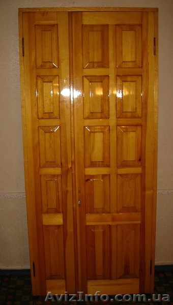 Дверь межкомнатная двустворчатая из цельного дерева с коробкой - <ro>Изображение</ro><ru>Изображение</ru> #1, <ru>Объявление</ru> #736347