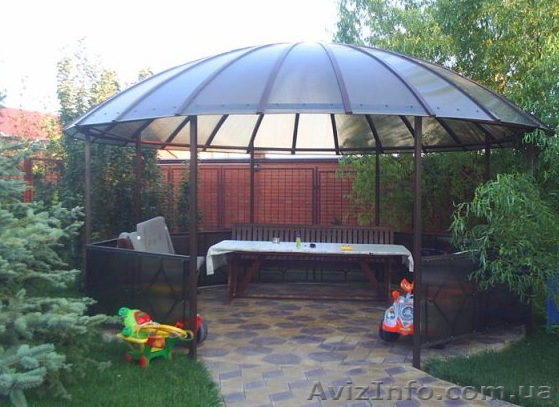 беседки из поликарбоната надежные - <ro>Изображение</ro><ru>Изображение</ru> #1, <ru>Объявление</ru> #769896