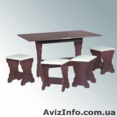 Барселона, комплект,  Стол кухонный. 4 табуретки (компанит) - <ro>Изображение</ro><ru>Изображение</ru> #1, <ru>Объявление</ru> #789667