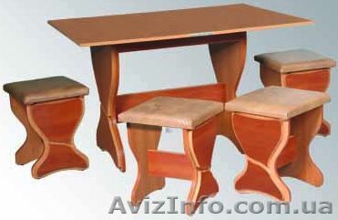 комплект, Варшава, (компанит)Стол кухонный. 4 табуретки (компанит) - <ro>Изображение</ro><ru>Изображение</ru> #1, <ru>Объявление</ru> #789670