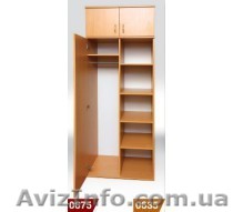 Шафа для одягу i книг, напiвзакрита 1-дверна, без антрисоли (802х519х1816 мм) - <ro>Изображение</ro><ru>Изображение</ru> #1, <ru>Объявление</ru> #807854