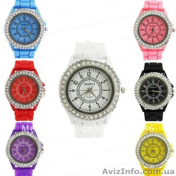 часы Geneva с стразами - <ro>Изображение</ro><ru>Изображение</ru> #1, <ru>Объявление</ru> #932949