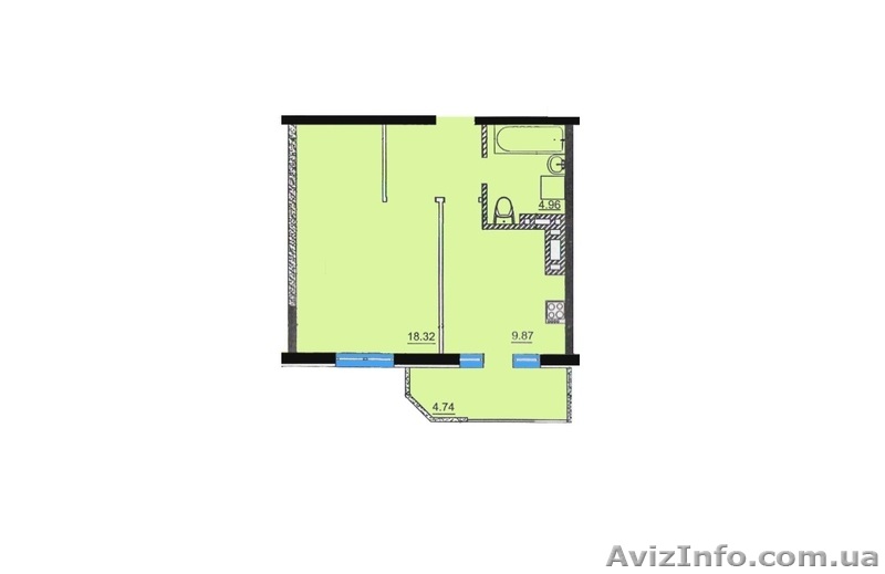 продам 1комн. кв. от хозяина Черемушки 44500$ ТОРГ - <ro>Изображение</ro><ru>Изображение</ru> #1, <ru>Объявление</ru> #968315