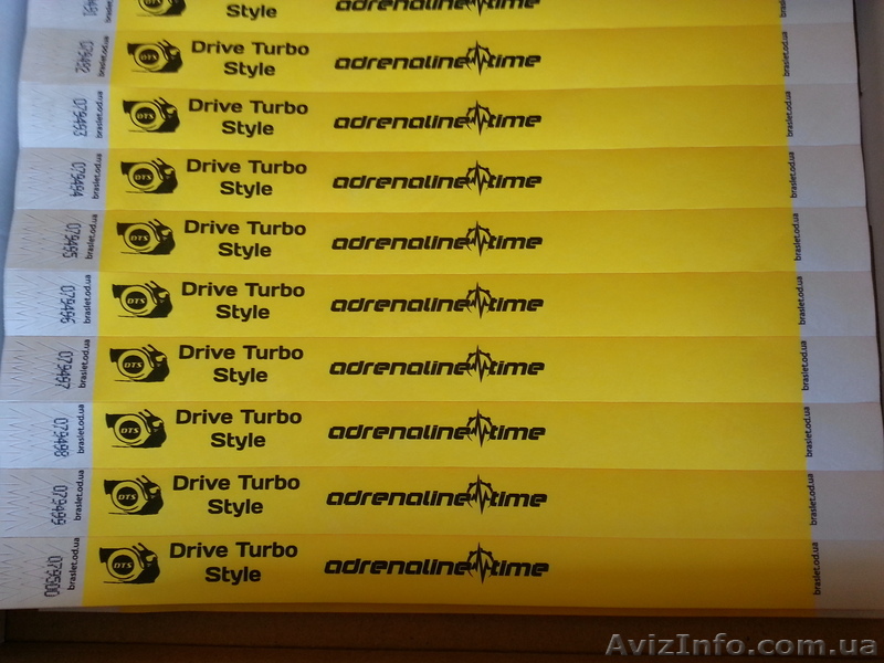 Контрольные браслеты Tyvek. - <ro>Изображение</ro><ru>Изображение</ru> #1, <ru>Объявление</ru> #964013