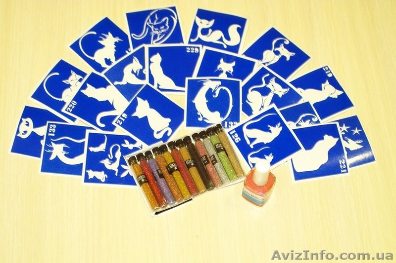 трафареты для глиттер-тату - <ro>Изображение</ro><ru>Изображение</ru> #1, <ru>Объявление</ru> #1028041