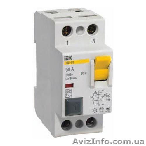 Выключатель дифференциальный ВД1-63 в Одессе.  - <ro>Изображение</ro><ru>Изображение</ru> #1, <ru>Объявление</ru> #1112100