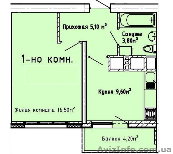 Однокомнатная квартира, Люстдорфская дорога   - <ro>Изображение</ro><ru>Изображение</ru> #1, <ru>Объявление</ru> #1238811