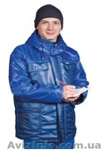 Куртка утепл. БРИГАДИР-1, т.синий-василёк - <ro>Изображение</ro><ru>Изображение</ru> #1, <ru>Объявление</ru> #1312602