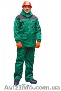 Костюм утепл. ЛИДЕР-1 (бр+кур), зелен/черный - <ro>Изображение</ro><ru>Изображение</ru> #1, <ru>Объявление</ru> #1312612