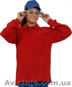 Футболка ПОЛО красная/дл.рукав - <ro>Изображение</ro><ru>Изображение</ru> #1, <ru>Объявление</ru> #1319931