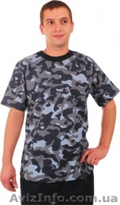 Футболка камуфляж серо-голубой - <ro>Изображение</ro><ru>Изображение</ru> #1, <ru>Объявление</ru> #1319913