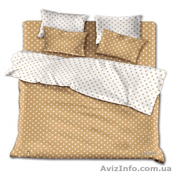 Комплекты однотонного постельного белья Бежевые горохи - <ro>Изображение</ro><ru>Изображение</ru> #1, <ru>Объявление</ru> #1342186