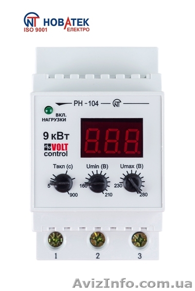 Однофазные реле напряжения от Новатек-Электро  - <ro>Изображение</ro><ru>Изображение</ru> #1, <ru>Объявление</ru> #1380404