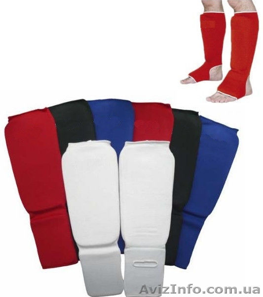 Защита для единоборств/защита голени и стопы тканевая: 3 цвета - <ro>Изображение</ro><ru>Изображение</ru> #1, <ru>Объявление</ru> #1458730