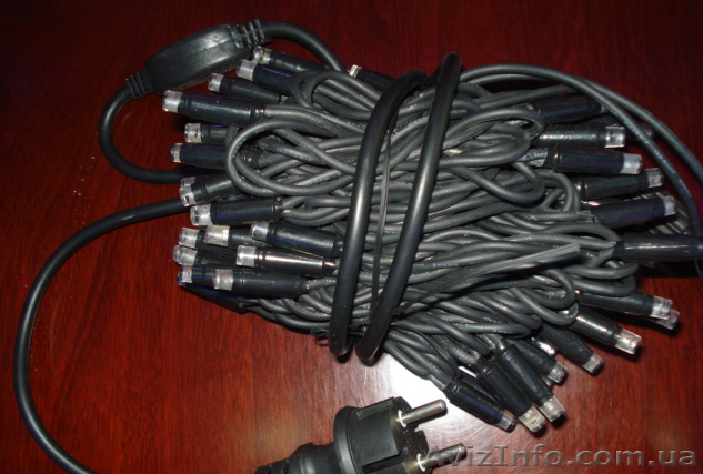 Светодиодная гирлянда-нить 20 м, (белый, бело-голубой) - <ro>Изображение</ro><ru>Изображение</ru> #1, <ru>Объявление</ru> #1493508