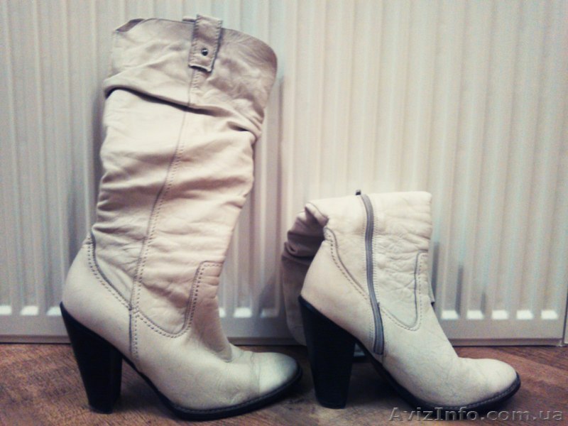 Кожаные женские сапоги в отличном состоянии - <ro>Изображение</ro><ru>Изображение</ru> #1, <ru>Объявление</ru> #1498727