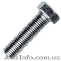 DIN 933 Болт шестигранной головкой полная резьба A2, A4, 12.9, 10.9, - <ro>Изображение</ro><ru>Изображение</ru> #1, <ru>Объявление</ru> #1571157