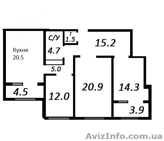 Срочно продам 3х комнатную квартиру - <ro>Изображение</ro><ru>Изображение</ru> #1, <ru>Объявление</ru> #1577486