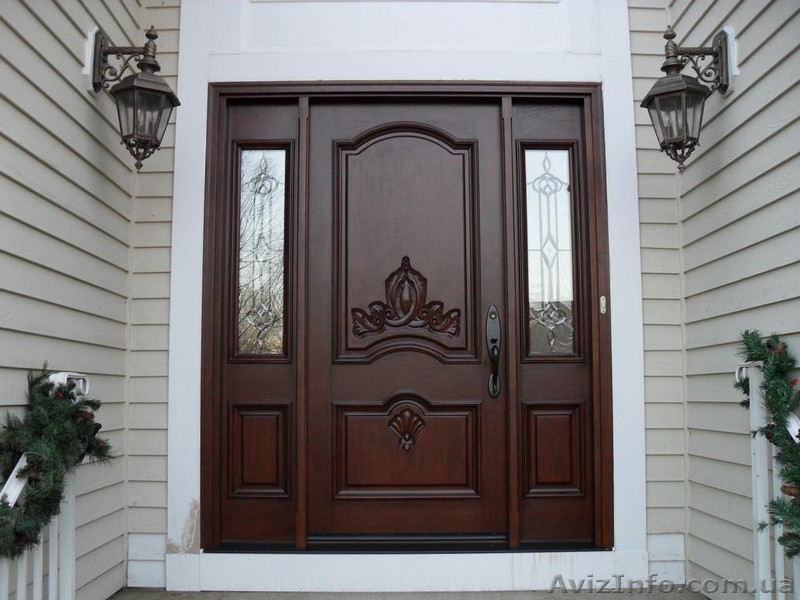 Деревянная входная дверь в дом  №8 - <ro>Изображение</ro><ru>Изображение</ru> #1, <ru>Объявление</ru> #1634679