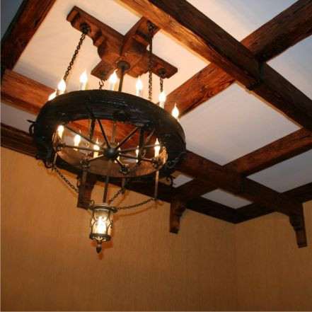 Круглая деревянная люстра  - <ro>Изображение</ro><ru>Изображение</ru> #1, <ru>Объявление</ru> #1647235