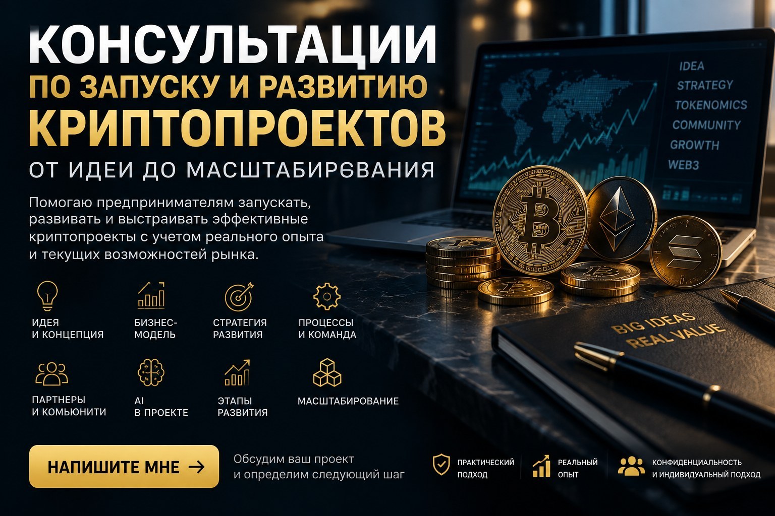 Консультации по запуску и развитию криптопроектов - <ro>Изображение</ro><ru>Изображение</ru> #1, <ru>Объявление</ru> #1754377