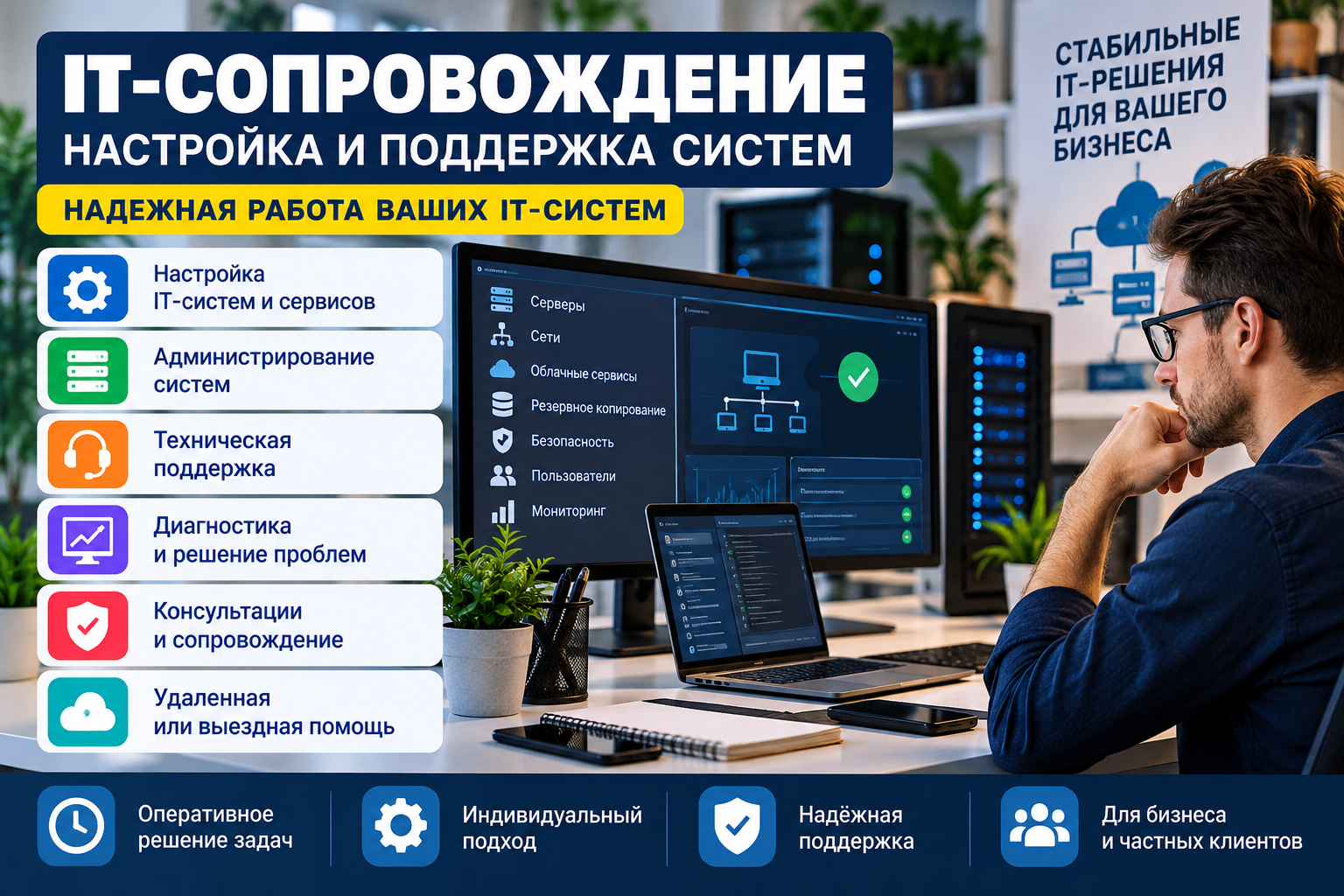 IT-сопровождение, настройка и поддержка систем - <ro>Изображение</ro><ru>Изображение</ru> #1, <ru>Объявление</ru> #1754808