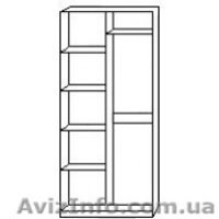 Шкаф платяной, Слева полочки, Шкаф-08, РТВ, для дома. - <ro>Изображение</ro><ru>Изображение</ru> #2, <ru>Объявление</ru> #782011