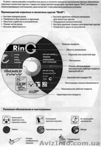 Зачистные абразивные круги т. м. «RinG»  Все размеры.