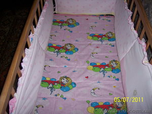 Продам детскую кроватку + матрац  - <ro>Изображение</ro><ru>Изображение</ru> #2, <ru>Объявление</ru> #353498