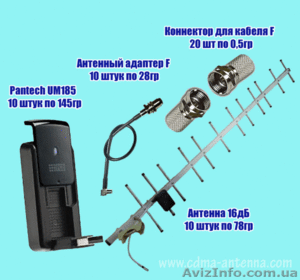 Набор оборудования CDMA интернет: UM175 модем 3G + антенна 16dB + переходник - <ro>Изображение</ro><ru>Изображение</ru> #8, <ru>Объявление</ru> #455353