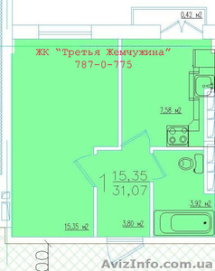 2 комн квартира "Третья Жемчужина" 42 600$ от застройщика - <ro>Изображение</ro><ru>Изображение</ru> #4, <ru>Объявление</ru> #500591
