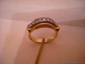 Кольцо золотое с брилиантами - <ro>Изображение</ro><ru>Изображение</ru> #4, <ru>Объявление</ru> #554794