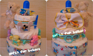 Тортики из подгузников-самый модный и полезный подарок для малыша - <ro>Изображение</ro><ru>Изображение</ru> #3, <ru>Объявление</ru> #615214