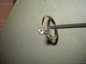 Кольцо золотое с брилиантом - <ro>Изображение</ro><ru>Изображение</ru> #1, <ru>Объявление</ru> #683738