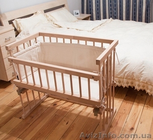 Деревянные детские приставные кроватки - <ro>Изображение</ro><ru>Изображение</ru> #7, <ru>Объявление</ru> #772584