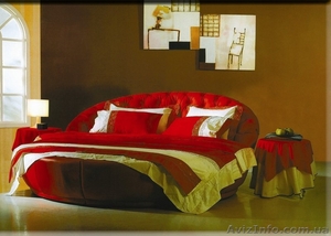 Итальянская кожаная круглая кровать Бартоломео - <ro>Изображение</ro><ru>Изображение</ru> #1, <ru>Объявление</ru> #832506