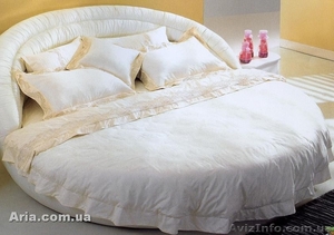 Итальянская круглая кожаная кровать Белиссимо - <ro>Изображение</ro><ru>Изображение</ru> #1, <ru>Объявление</ru> #867592