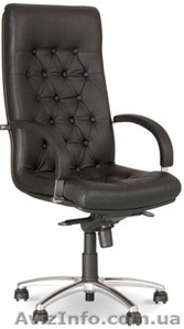 Кресла для руководителей, FIDEL lux steel chrome (с механизмом «Мультиблок»), Оф - <ro>Изображение</ro><ru>Изображение</ru> #1, <ru>Объявление</ru> #889873