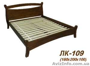 Кровать, деревянная, Лк- 109, Скиф, из массива хвойных пород деревьев. - <ro>Изображение</ro><ru>Изображение</ru> #1, <ru>Объявление</ru> #916653