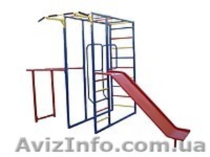 Уличный игровой комплекс с горкой  (в комплекте навесное оборудование)