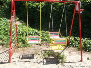 Качели уличные 5 в 1,  для троих детей