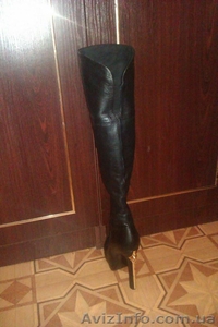 Продам новые кожаные сапоги-ботфорты,35 размер - <ro>Изображение</ro><ru>Изображение</ru> #1, <ru>Объявление</ru> #1021367