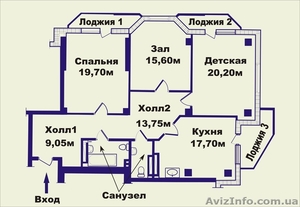 Продается 3х комнатная просторная квартира на ул. Малиновского в Одессе, для тех - <ro>Изображение</ro><ru>Изображение</ru> #10, <ru>Объявление</ru> #1097346