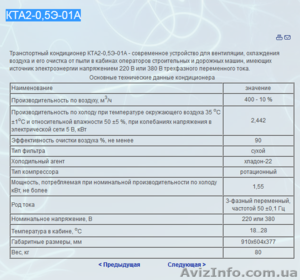 Кондиционер транспортный КТА2-0, 5Э-01А