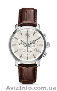 Мужские наручные часы BMW Men's Chrono Watch Brown Strap 2013	 - <ro>Изображение</ro><ru>Изображение</ru> #1, <ru>Объявление</ru> #1196694