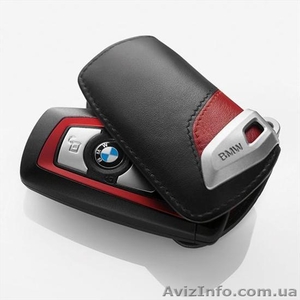 Футляр для ключа BMW Key Holder Fob Leather Case Cover Sport Line Red - <ro>Изображение</ro><ru>Изображение</ru> #1, <ru>Объявление</ru> #1196883