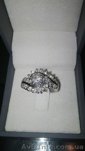 Элегантное кольцо из белого золота с бриллиантами - <ro>Изображение</ro><ru>Изображение</ru> #1, <ru>Объявление</ru> #1233533