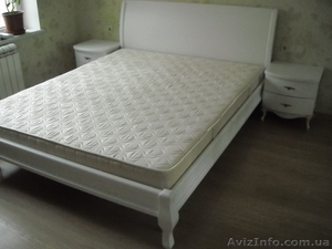 Кровать белая деревянная - <ro>Изображение</ro><ru>Изображение</ru> #1, <ru>Объявление</ru> #1047081